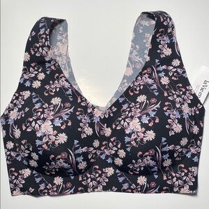 NWT la Vie en Rose Floral Wireless Padded Bra Medium Pullover Removable Pads